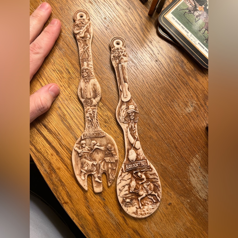 Argentina Themed Fork and Spoon Set